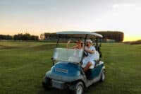 golfing